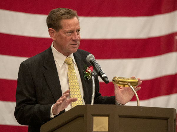 Steve George speaking at the 2022 NDIA Firepower Awards Luncheon.